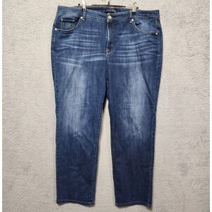 Code Bleu Jeans Womens Denim Plus Size 20W Straight‎ Leg